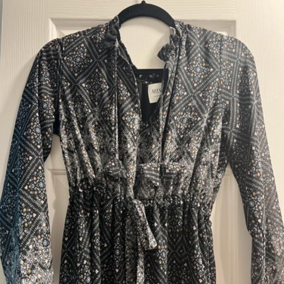 Misa long sleeve bohemian dress - Picture 2 of 5